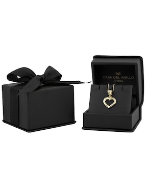 Dije de corazón Casa del Anillo de oro 10 K