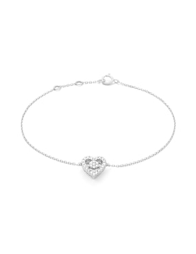 Pulsera Facet Barcelona de oro blanco 14 K Smart con acabado brillante