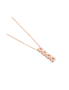 Colgante Y Dije de eslabones Facet Barcelona smart de oro rosa 14 K