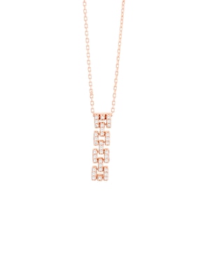 Colgante Y Dije de eslabones Facet Barcelona smart de oro rosa 14 K