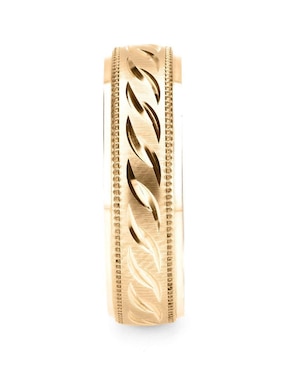 Argolla de oro 14 k Mano Forjada