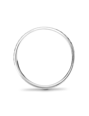 Argolla de oro blanco 14 k Mano Forjada