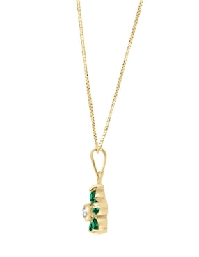 Colgante Y Dije de flor Fascinare camelia de oro amarillo 14 K