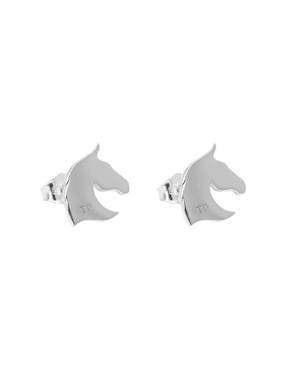 Broqueles de caballo Teresa Díaz Joyería Mexicana Elegancia Equina de plata P 925 con acabado brillante