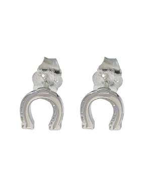 Broqueles de caballo Teresa Díaz Joyería Mexicana Elegancia Equina de plata P 925 con acabado brillante