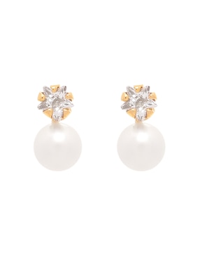Broqueles de estrella Roca de oro zirconia