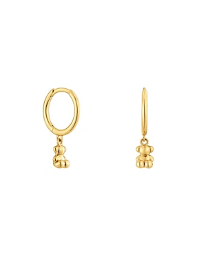 Aretes De Aros De Oso TOUS Bold Bear De Oro 18 K Con Acabado Brillante