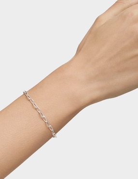Pulsera Tous de plata P 925 Hold Oval con acabado liso