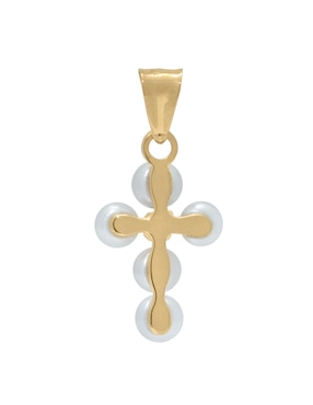Dije de cruz Roca de oro amarillo 14 K