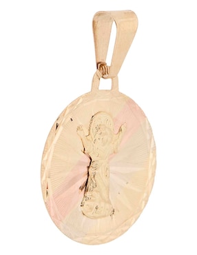 Medalla de niño jesús Fonelli de oro florentino 14 K