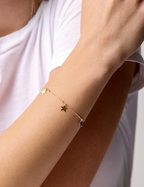 Pulsera Bony Levy de oro 14 k con acabado pulido