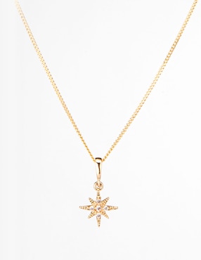 Collar estrella de estrella Argo Joyeros de oro 14 K