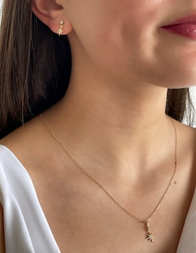 Collar estrella de estrella Argo Joyeros de oro 14 K