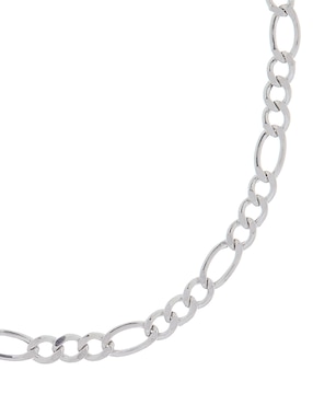 Pulsera Fonelli de oro blanco 14 K con acabado liso