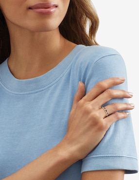 Anillo Richline Group 14 k de oro amatista y diamante