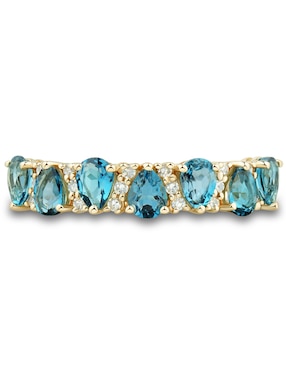 Anillo Richline Group 14 k de oro topacio azul de londres
