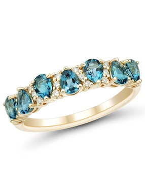 Anillo Richline Group 14 k de oro topacio azul de londres