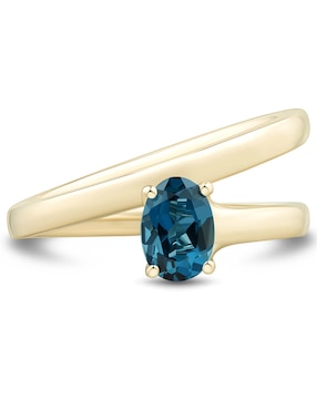 Anillo Richline Group 14 k de oro topacio azul de londres