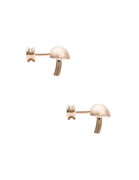 Piercing Ingrata Fortuna Fungi Stud de oro con acabado brillante