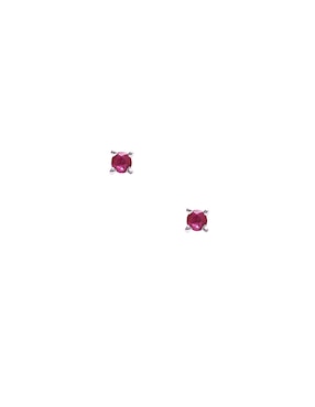 Broqueles Universal Ingrata Fortuna L Ruby de oro blanco con acabado brillante rubí