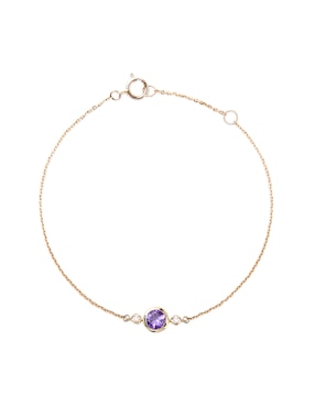 Pulsera Ingrata Fortuna de oro 14 k Ziva Bracelet con acabado pulido