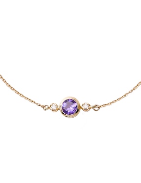 Pulsera Ingrata Fortuna de oro 14 k Ziva Bracelet con acabado pulido