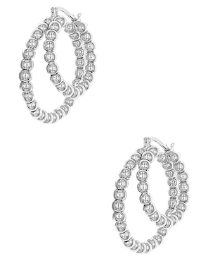 Aretes de aro circulares Silvex Spa de plata P 925