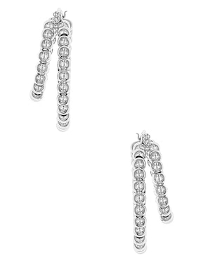 Aretes de aro circulares Silvex Spa de plata P 925