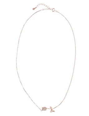 Collar de flor Wünd de plata P 925
