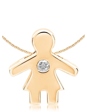 Dije De Mamá Jayda Familia Feliz De Oro 14 K Diamante