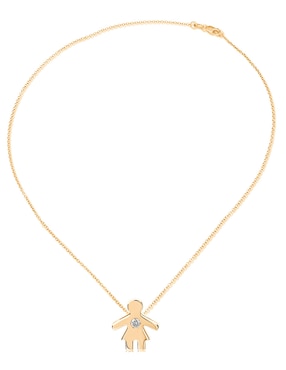 Dije de niña Jayda familia feliz de oro 14 K