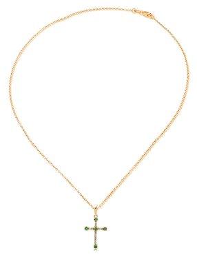 Collar de cruz Jayda de oro 14 K