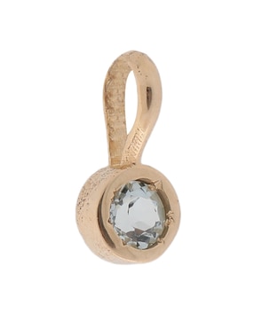 Charm circular Fonelli de oro amarillo 14 K