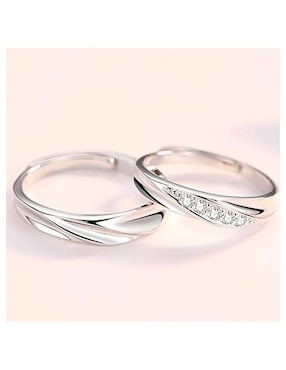 Set anillo Wünd P 925 de plata zirconia brillante