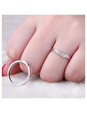 Set anillo Wünd P 925 de plata zirconia brillante