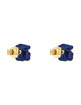 Aretes de oso Tous 1950 de oro con acabado brillante lapislázuli
