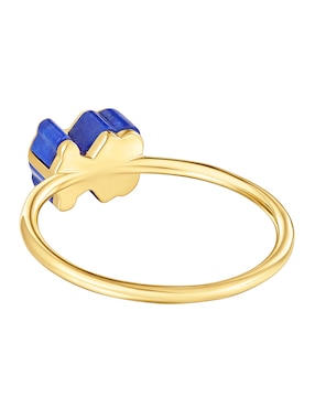 Anillo con gema de oso Tous 18 k de oro amarillo lapislázuli brillante