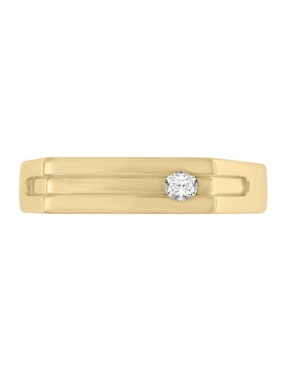 Anillo redondo Fianelli Ithan 14 k de oro diamante