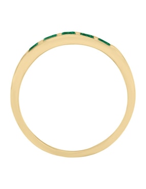 Churumbela de oro amarillo 14 k Fascinare Amina esmeralda