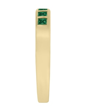 Churumbela de oro amarillo 14 k Fascinare Amina esmeralda