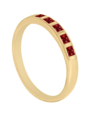 Churumbela de oro amarillo 14 k Fascinare Amina rubí
