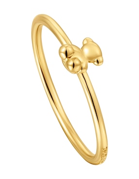 Anillo de oso Tous Bold Bear 18 k de oro brillante