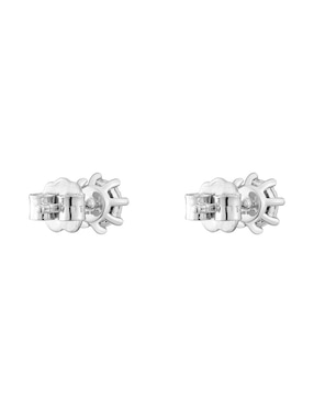 Broqueles circulares Tous Les Classiques de oro blanco con acabado pavé diamante