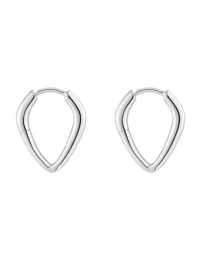 Aretes de aro Tous de plata P 925 con acabado brillante