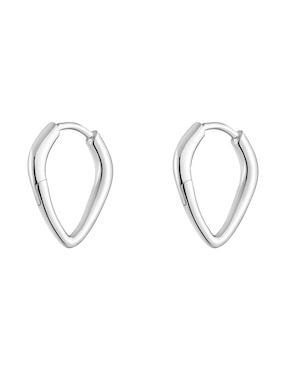 Aretes de aro Tous de plata P 925 con acabado brillante
