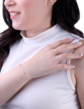 Pulsera D Cadena de oro 14 k