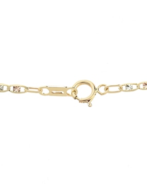Collar D Cadena de oro florentino 14 K