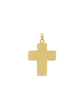 Dije de cruz Fianelli nuestro padre de oro amarillo 14 K