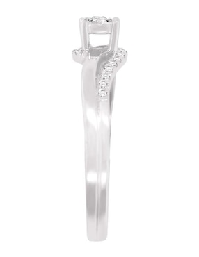 Solitario de oro blanco 14 k Klamore Mabel diamante