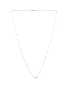 Collar de corazón Casal de oro amarillo 14 K